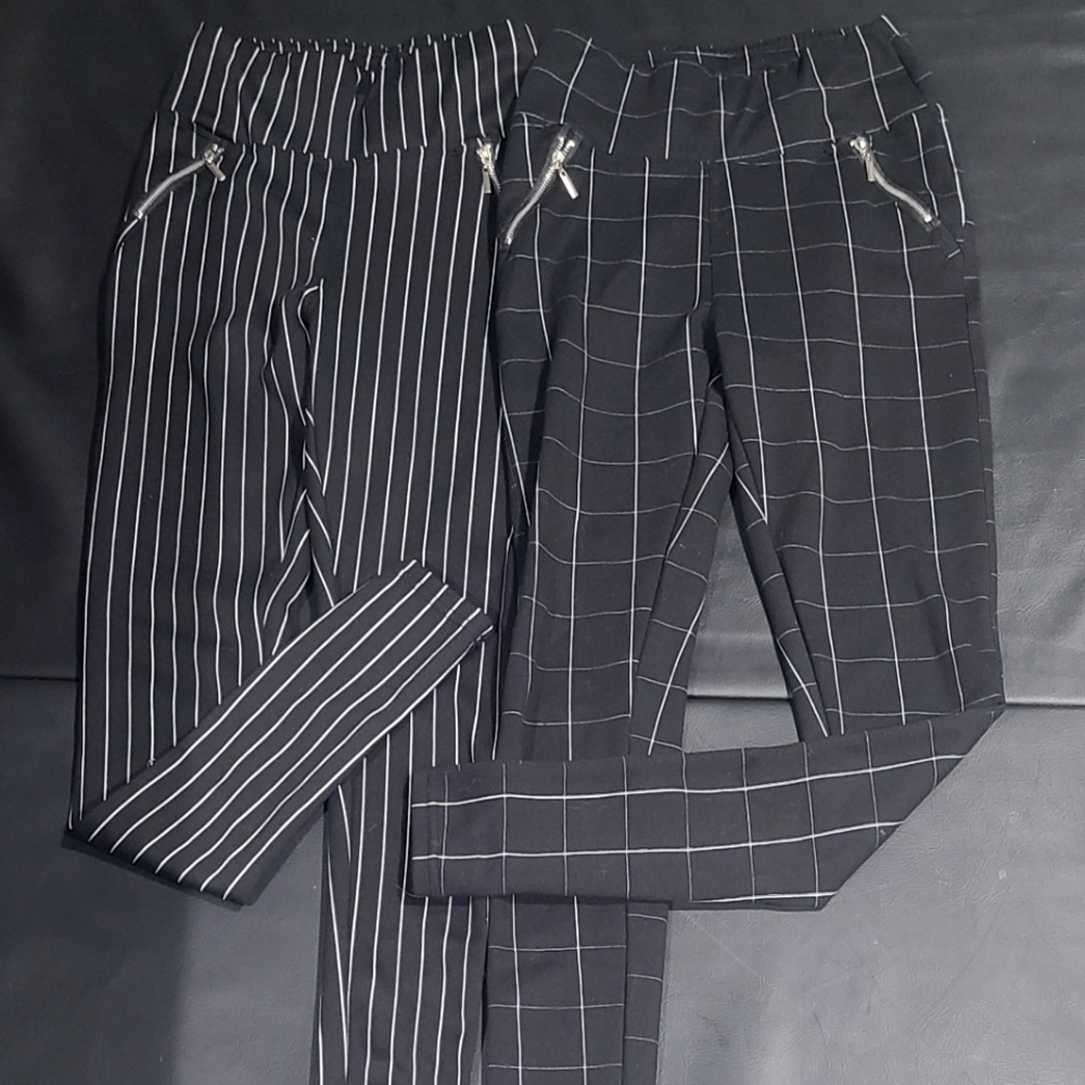 Streetwear Society zipper leggings set of 2, size S